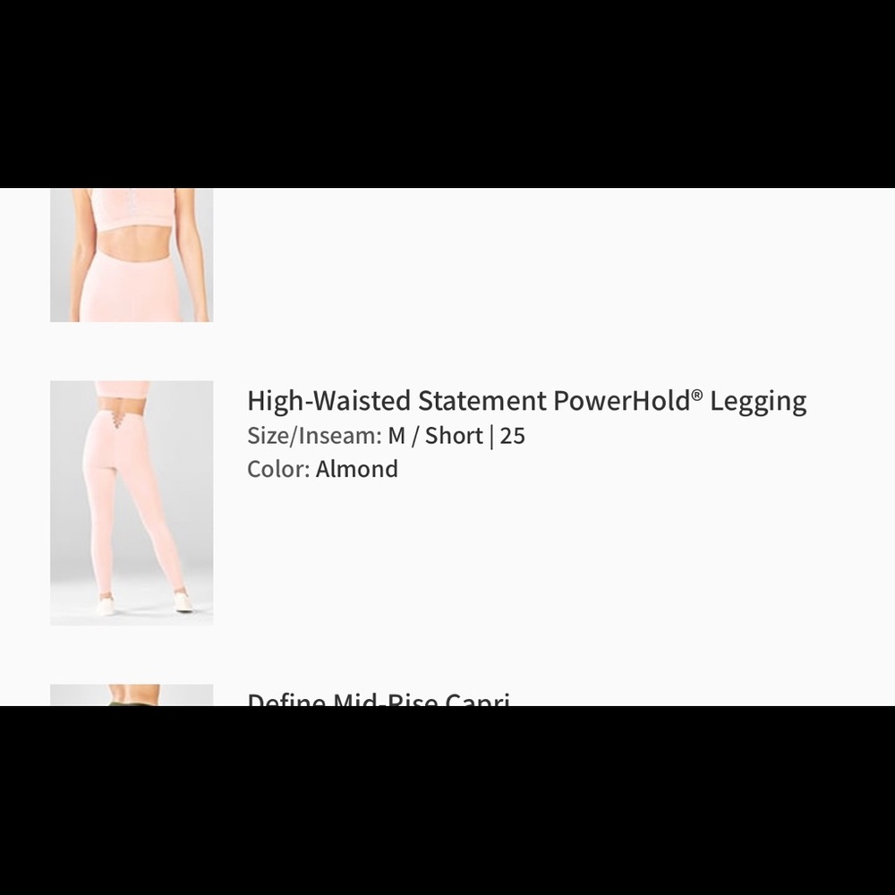 Fabletics High-Waisted Statement PowerHold Legging - Picture 4 of 5